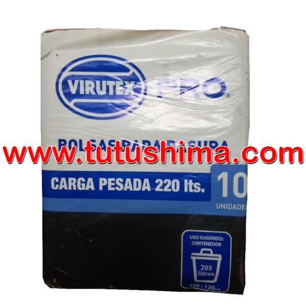 Bolsa para Basura 220 L Paquete x 10 Unidades Virutex Pro - Utilex